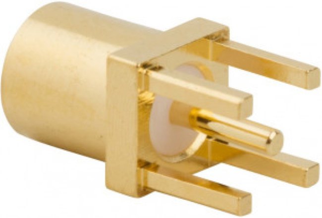 262104, Socket; MMCX; female; straight; 50?; THT; on PCBs; PTFE; gold-plated