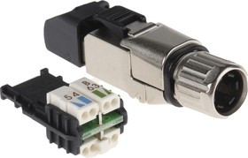 J00026A5001, MFP8 Series Male RJ45 Connector, Cable Mount, Cat6a