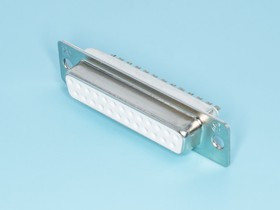 DB-25F, Разъем D-SUB 25 контактов, гнездо на кабель, пайка