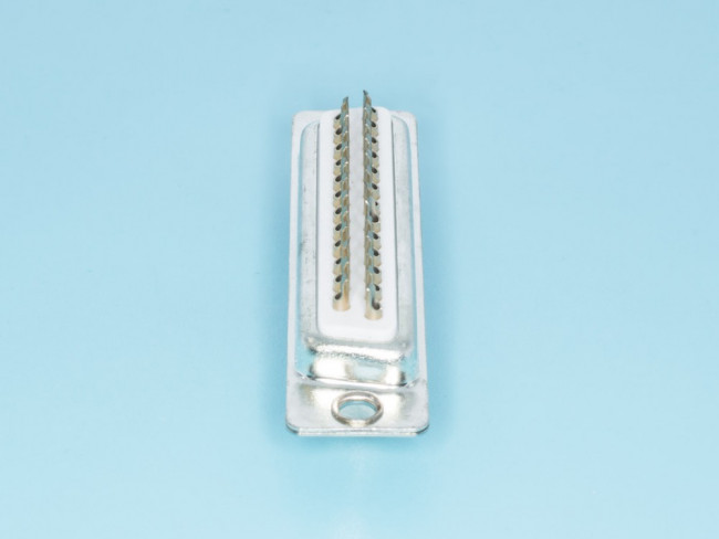 DB-25F, Разъем D-SUB 25 контактов, гнездо на кабель, пайка