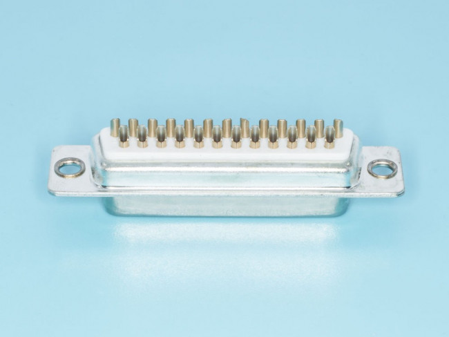 DB-25F, Разъем D-SUB 25 контактов, гнездо на кабель, пайка