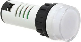 PL22SHLW24, LED Panel Mount Indicators PLT LIGHT HI LENS 24 VAC/DC CLEAR LED