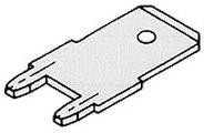 62650-1 (CUT STRIP), Terminals .250 PCB FASTON MALE Cut Strip of 100