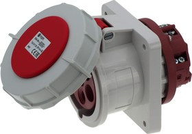 Встраиваемая розетка 63A/400V/3P+N+E/IP67, фланец 100x107 CA1128