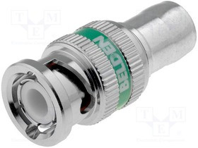 1694ABHD1, Вилка, BNC, "папа", 75Ом, RG6, под обжим TRUE 360