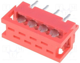 DS1015-02-08R6, Разъем Micro-MaTch Разъем PIN 8 IDC,THT плату,на шлейф DS1015-02-08R6, Разъем Micro-MaTch Разъем PIN 8 IDC,THT плату,на шлейф