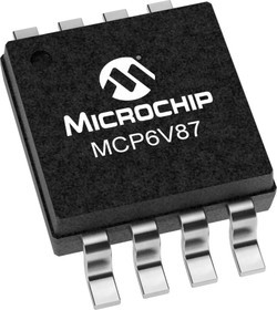 MCP6V87-E/MS, MCP6V87-E/MS, Op Amp, 5MHz, 2.2 5.5 V, 8-Pin MSOP
