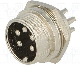 MIC335, Гнездо; микрофонный; "папа"; PIN: 5; на панель