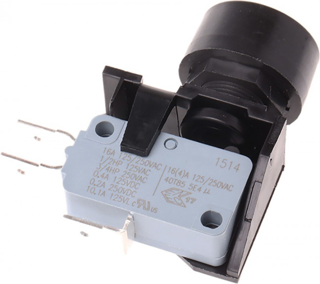 C0911NBAAA, Push Button Switch, Latching, Momentary, Panel Mount, 12.7mm Cutout, SPDT