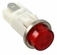 1092QC1-12V, LED Panel Mount Indicators PMI RED HI-HAT 12V 3/16" TERM