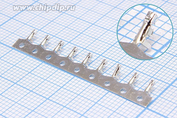 T-DS1020-03-SC600, Контакты для разъемов серии FH (F), шаг 1.25мм; №конт29 гн пит A125\1x \P1,25\каб\\\A125 конт №29[29]\