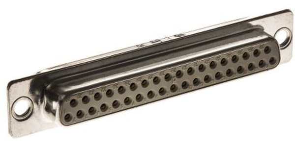 09 67 037 4704, Разъем D Sub, DB37, Standard, Гнездо, Серия Tin And Dimple, 37 контакт(-ов), DC, Solder Cup