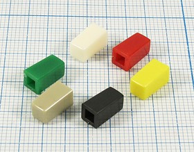 Колпачок-толкатель тактовых кнопок 2,7x2,7, 5x5x9,5, пластик, серый
