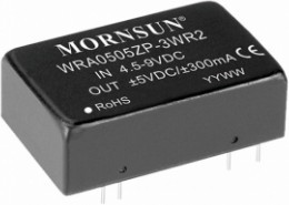 WRA1212ZP-3WR2, DC/DC преобразователь, 3Вт, вход 9-18В, выход 12,-12В/125мА