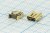 Разъем mini USB8S-SMD розетка, тип B, контакты 8C4C, монтаж на плату, угловой, SMD, mini USB8S-SMD Разъем mini USB8S-SMD розетка, тип B, контакты 8C4C, монтаж на плату, угловой, SMD, mini USB8S-SMD