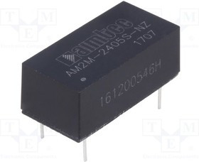 AM2M-2405S-NZ, Преобразователь: DC/DC, 2Вт, Uвх: 21,6-26,4В, 5ВDC, Iвых: 400мА AM2M-2405S-NZ, Преобразователь: DC/DC, 2Вт, Uвх: 21,6-26,4В, 5ВDC, Iвых: 400мА