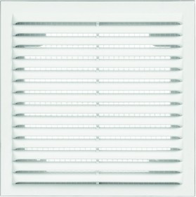 Решетка вентиляционная вытяжная 110x220 материал АВS- пластик белая Серия 1122В