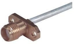 25_SMA-50-3-25/111_NE, RF Connectors / Coaxial Connectors SMA straight flange cable jack(f)