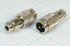 Штекер микрофонный MIC16\2P\каб\ М16\MC901-2P; №2598 штек мик MIC16\2P\каб\ М16\\MC901-2P