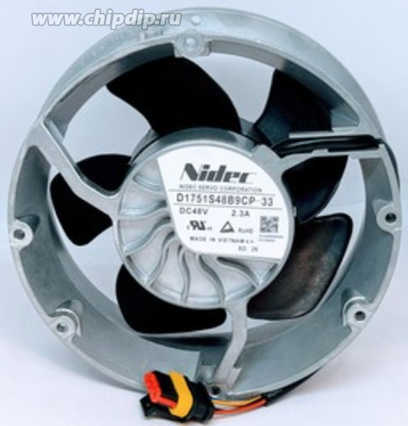 Вентилятор Nidec Servo D1751S48B9CP-33 (D1751S48B9CP-54) 172x51мм 48V 2.3A 4pin круг