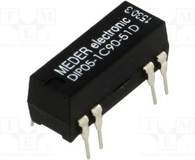 DIP05-1C90-51D, Реле герконовое SPDT