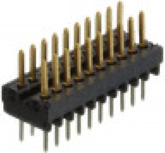 5-103916-2, AMPMODU System 50 Series Straight Through Hole Pin Header, 20 Contact(s), 1.27mm Pitch, 2 Row(s)