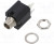 FM6704, Phone Audio Connector Jack, Straight, 6.35 mm, 3 Poles