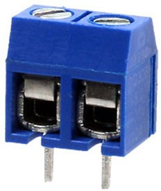 306-021-12, Клеммник винтовой, 2-контактный, 5мм, прямой 306-021-12, Клеммник винтовой, 2-контактный, 5мм, прямой
