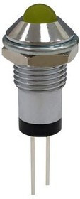 RND 210-00686, LED Indicator, PCB Pins, Fixed, Yellow, DC, 2.1V