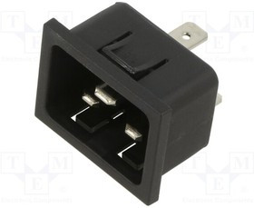 4793.4000, AC Power Entry Modules 1.5mm Snap-In