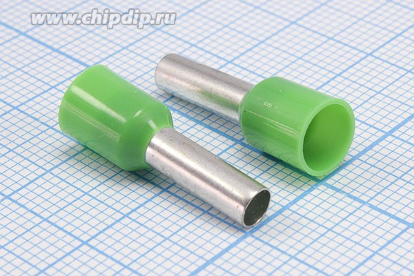 Наконечник кабельный 3,2x12, 4, S 6,0, обжимной, зеленый, LT060012; №9439 клемма нак/каб 3,2x12\4\S 6,0 \обж\зел\LT060012\