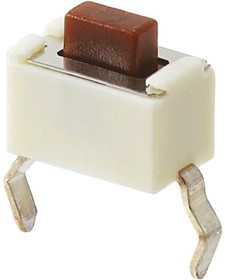 EVQPE604T, Brown Push Plate Tactile Switch, SPST 50 mA @ 12 V dc 4.3mm EVQPE604T, Brown Push Plate Tactile Switch, SPST 50 mA @ 12 V dc 4.3mm