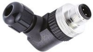 120071-5011, Circular Connector, 4A, M12, Plug, Right Angle, Poles - 4