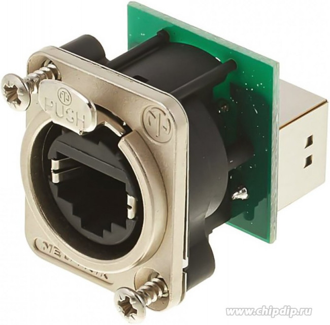 Neutrik NE8FDP панельный двухсторонний разъем RJ45 Neutrik NE8FDP панельный двухсторонний разъем RJ45