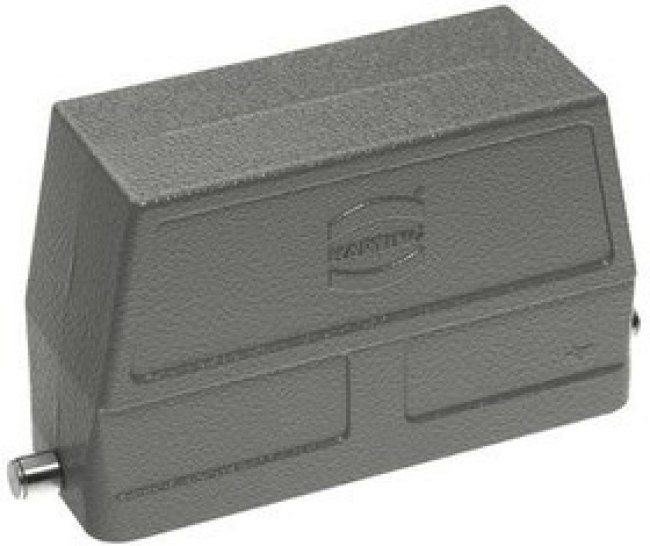 09300240803, Heavy Duty Power Connectors METAL HOOD HAN 24B 1 LVR LCKING