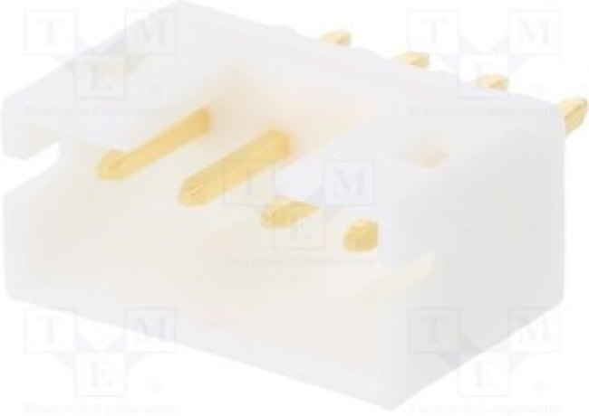B4B-PH-K-S-GW, Гнездо, провод-плата, "папа", PH, 2мм, PIN: 4, THT, 100В, 2А, позолота