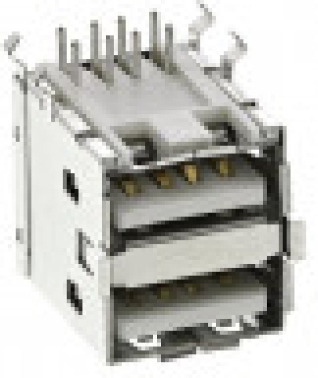 67298-4090, Right Angle, Through Hole, Socket Type A 2.0 USB Connector