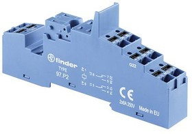 97.P2SPA, Панелька, PIN: 8, 8А, 250ВAC, 097.01,097.71, Монтаж: DIN, -40-70°C