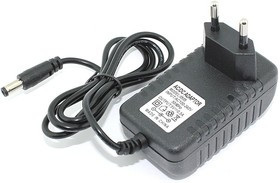 Блок питания (сетевой адаптер) 5V 0,5A 5.5x2.5 мм черный, в розетку