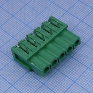 2EDGA-5.08-05P-14-00A(H), клеммный блок 5 контактов шаг 5.08мм на плату 2EDGA-5.08-05P-14-00A(H), клеммный блок 5 контактов шаг 5.08мм на плату