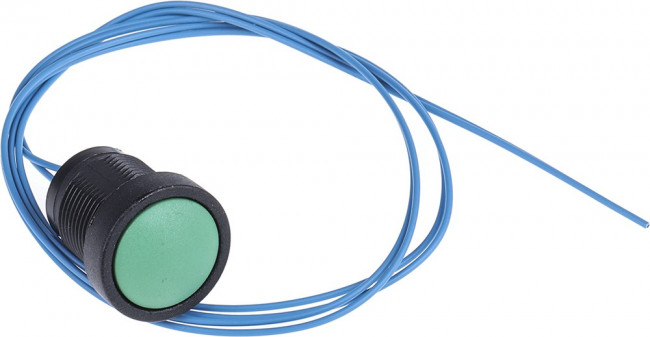 49-59113, 49-59 Series Push Button Switch, Momentary, Panel Mount, 16mm Cutout, SPST, Clear LED, 250V ac, IP67