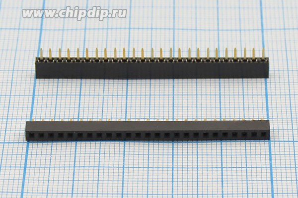 Разъем PBS2-1x25 розетка, шаг P2.0, контакты 20P, h-4.5, монтаж на плату