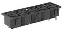 0909.0031, AC Power Entry Modules SNAP 5 OUTLETS