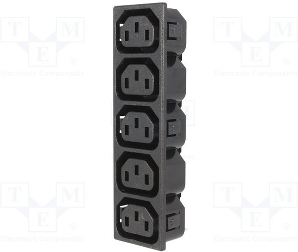 0909.0031, AC Power Entry Modules SNAP 5 OUTLETS