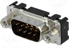 09651216703, Разъем D-Sub; PIN: 9; гнездо; "папа"; прямой; THT; UNC4-40