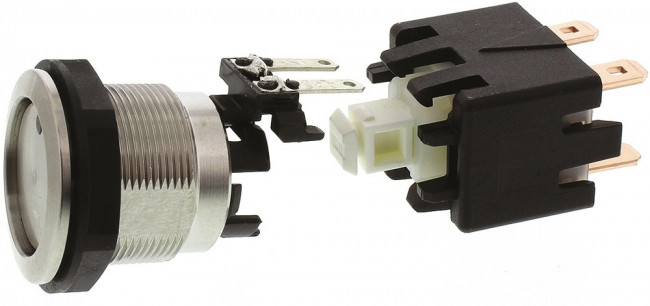 1241.6823.1124000, Переключатель: антивандальный, Пол: 2, DPST-NO, 12A/250ВAC, IP64