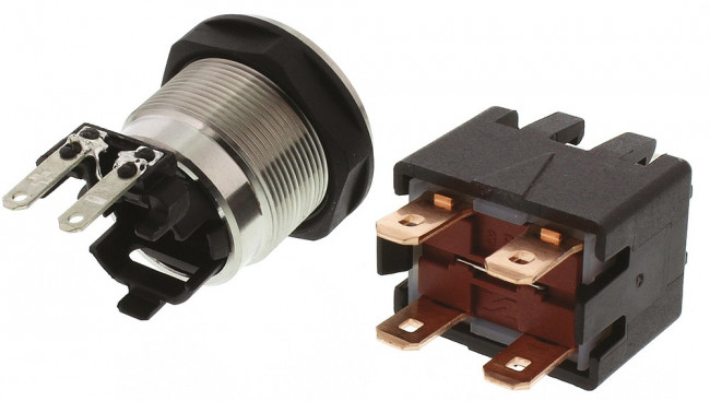 1241.6823.1124000, Переключатель: антивандальный, Пол: 2, DPST-NO, 12A/250ВAC, IP64
