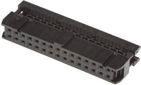 T812130A100CEU, 30-Way IDC Connector Socket for Cable Mount, 2-Row