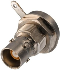 BJ76FL, RF Connectors / Coaxial Connectors TRB Blkhd Strt Jack Rear Mt Solder 4-lug