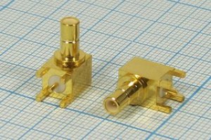 Гнездо SMB на плату, угловой, позолоченное; №9129 гн SMB\\плат\\угл 4C1P зол Гнездо SMB на плату, угловой, позолоченное; №9129 гн SMB\\плат\\угл 4C1P зол